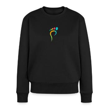 Orthopédiste podologie santé pratique pieds - Pull Premium bio Femme - noir - Devant - Julia (174cm)