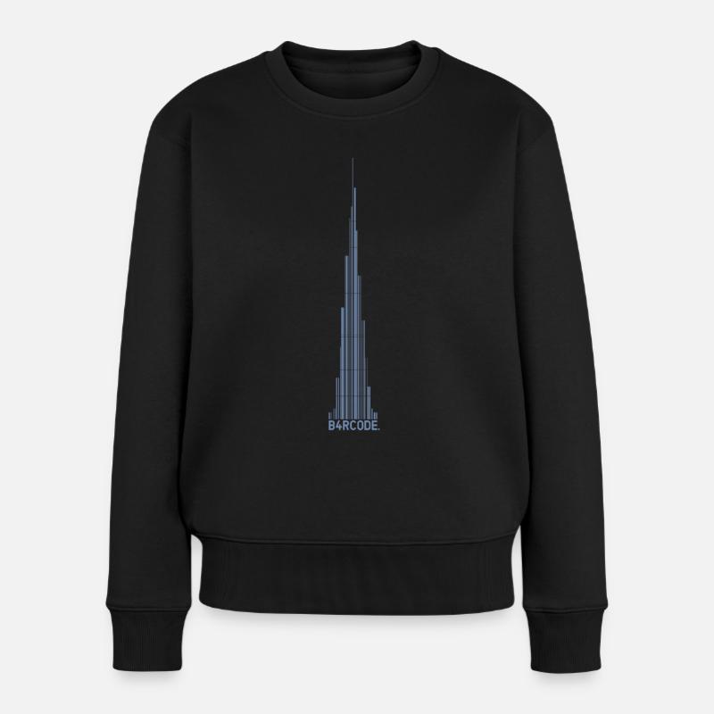 B4RCODE. Dubai - Frauen Premium Bio Pullover - Schwarz