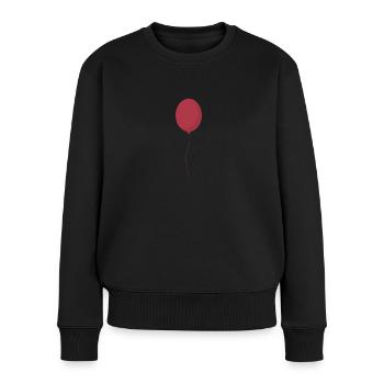 Ballon mit Luft - Frauen Premium Bio Pullover - Schwarz - Vorne - Julia (174cm)