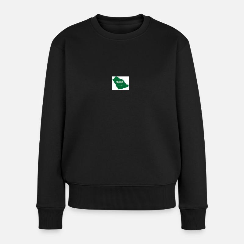 Saudi Arabien - Frauen Premium Bio Pullover - Schwarz