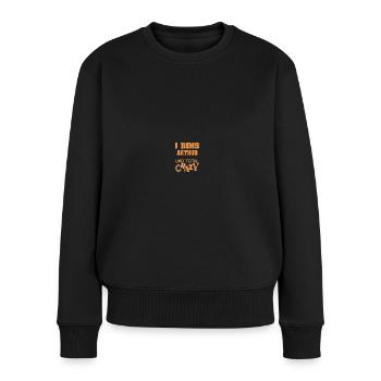 Crazy Außergewöhnlich Arthur - Frauen Premium Bio Pullover - Schwarz - Vorne - Julia (174cm)