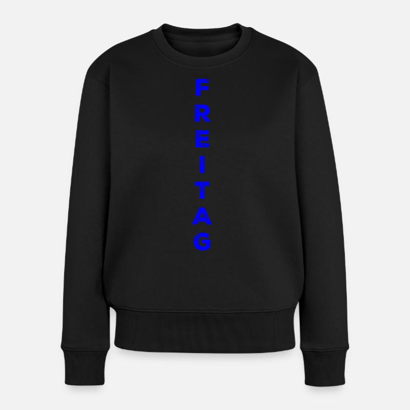 Vendredi - bleu - Pull Premium bio Femme - noir