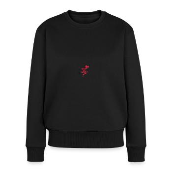 2007 2007 - Frauen Premium Bio Pullover - Schwarz - Vorne - Julia (174cm)