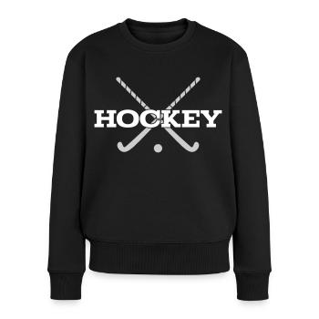 Hockey Emblem Color Changing - Women's Premium Organic Jumper - black - Front - Julia (174cm)