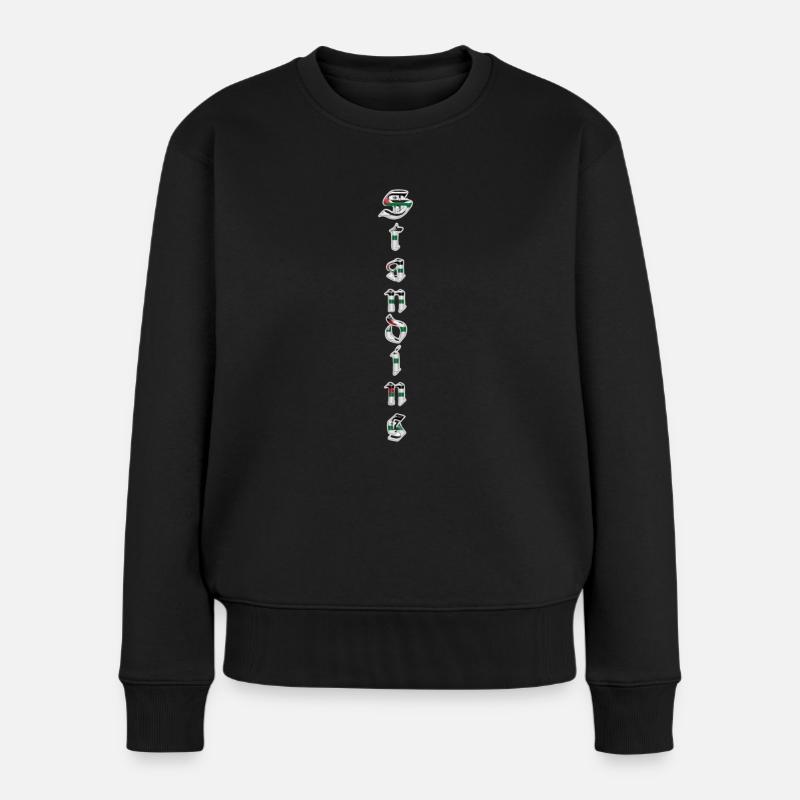 Stehend - Frauen Premium Bio Pullover - Schwarz