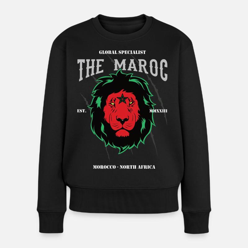 Le Marocain – Fier du design marocain - Pull Premium bio Femme - noir