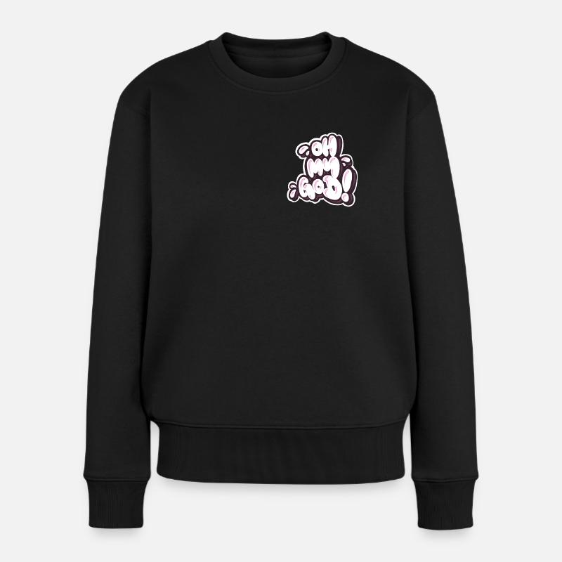 Oh mon dieu - Pull Premium bio Femme - noir