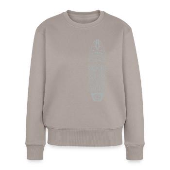 MAORI - Women's Premium Organic Jumper - taupe - Front - Julia (174cm)