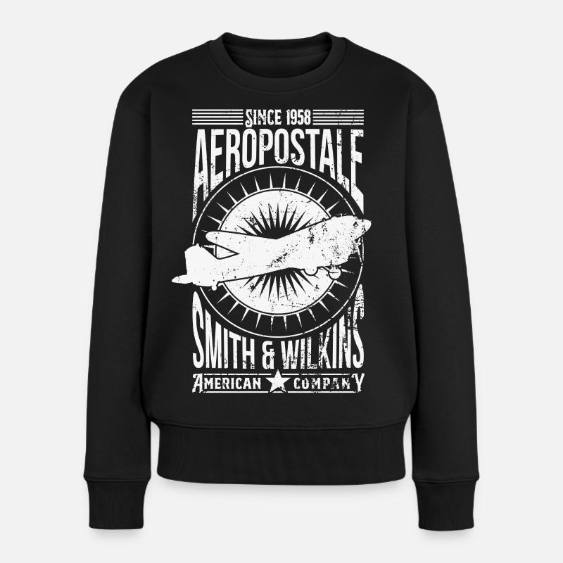 Aeropostale - Pull Premium bio Femme - noir