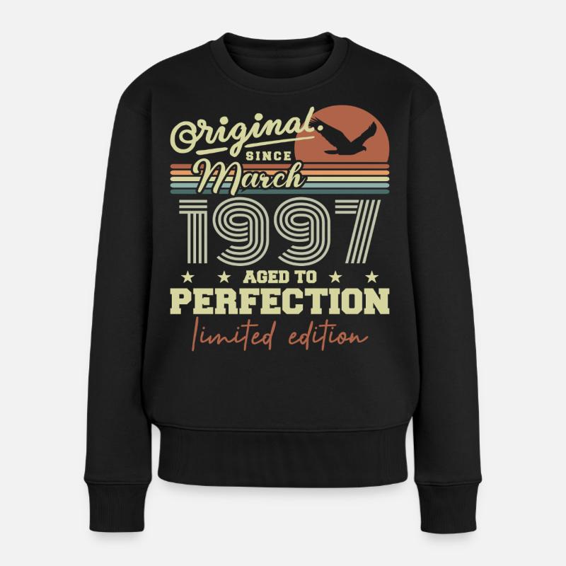 Geburtstag März 1997 - Frauen Premium Bio Pullover - Schwarz