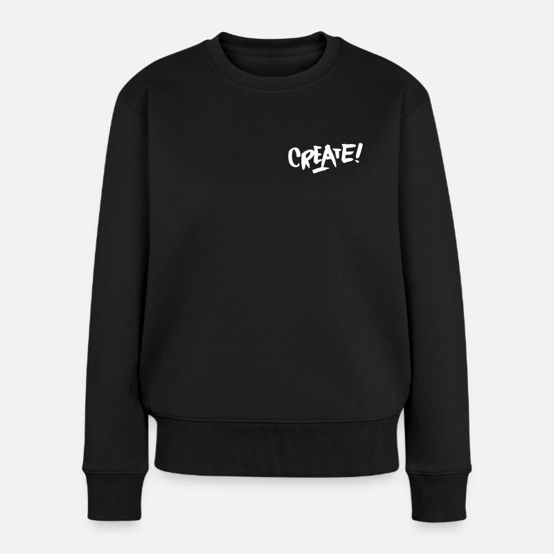 Créer! - Pull Premium bio Femme - noir