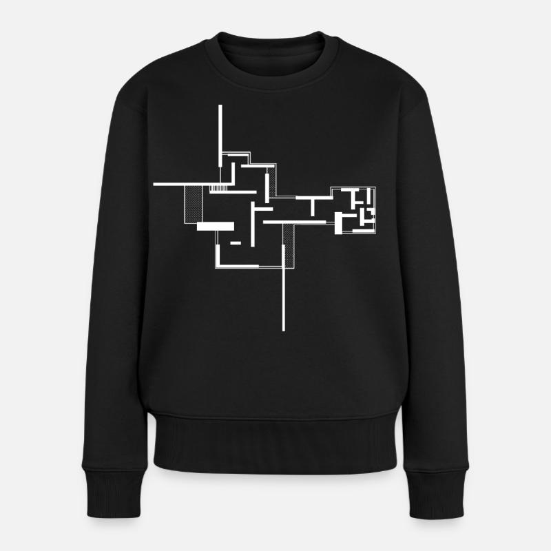 Architektur - Frauen Premium Bio Pullover - Schwarz