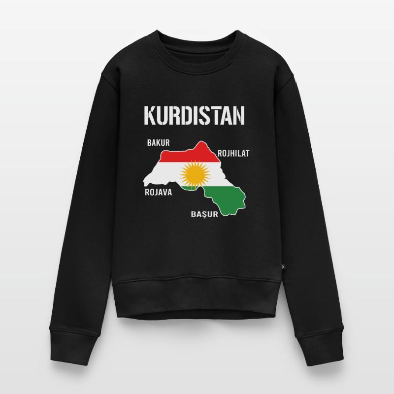 Kurdistan Flag Bakur Bashur Rojava Rojhlt Newroz Women's Premium Organic Jumper