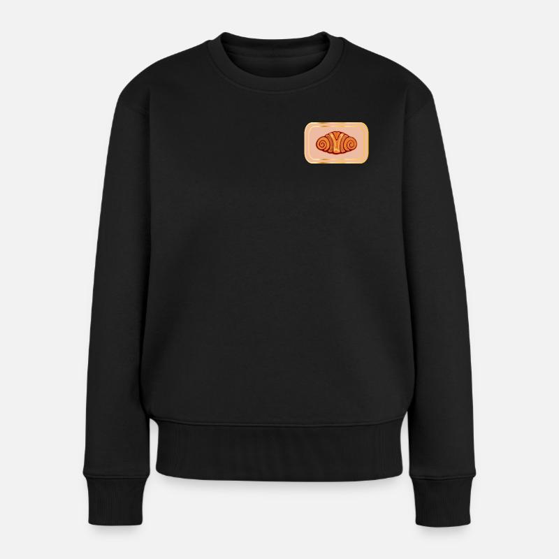 FRANZBRÖTCHEN HAMBURG HAMBURGERIN - Frauen Premium Bio Pullover - Schwarz