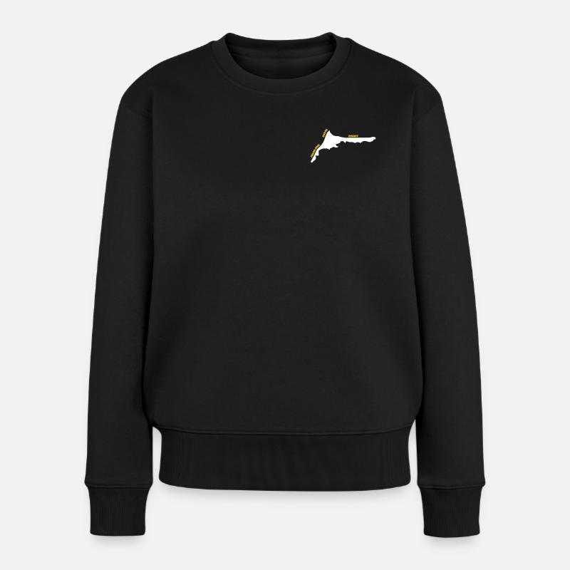 Fischland Darss Zingst (D.I.Y.) - Frauen Premium Bio Pullover - Schwarz