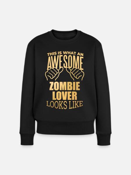 Zombie Zombie Zombie - Frauen Premium Bio Pullover - Schwarz