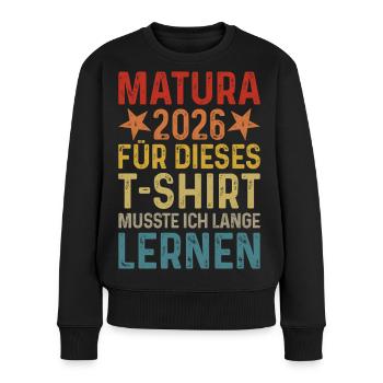 Matura 2026 - Women's Premium Organic Jumper - black - Front - Julia (174cm)