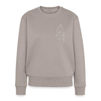 Geist - Frauen Premium Bio Pullover - Taupe - Vorne - Julia (174cm)