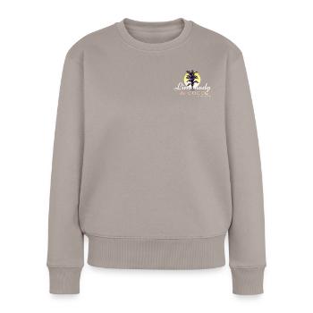 Limonada Vacation Club - Frauen Premium Bio Pullover - Taupe - Vorne - Julia (174cm)