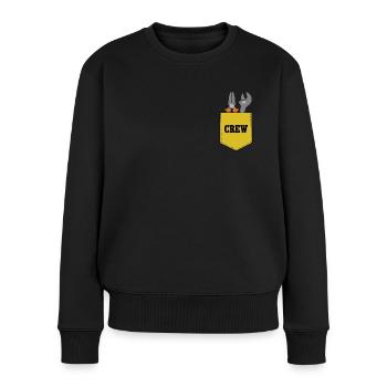 Handwerker Crew Hausbau Team Mannschaft Eigenheim - Frauen Premium Bio Pullover - Schwarz - Vorne - Julia (174cm)
