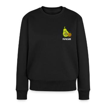 Papacado avec fils de futurs parents - Pull Premium bio Femme - noir - Devant - Julia (174cm)