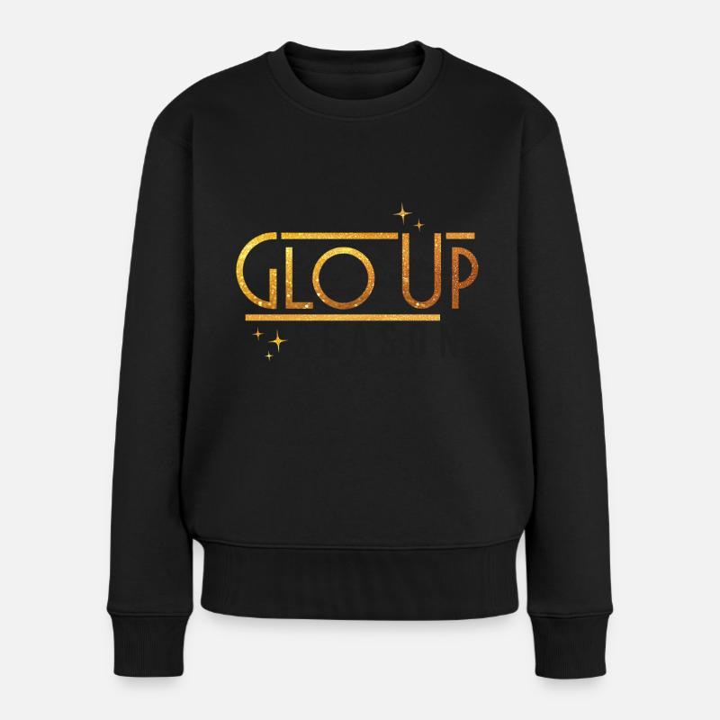 GloUp Season - Frauen Premium Bio Pullover - Schwarz
