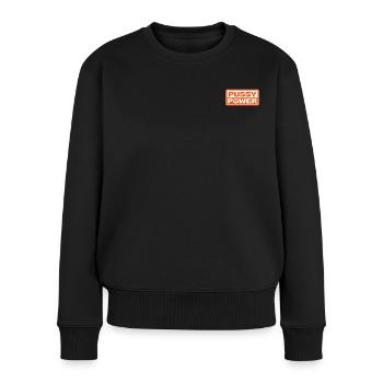 PUISSANCE PUSSY - Pull Premium bio Femme - noir - Devant - Julia (174cm)