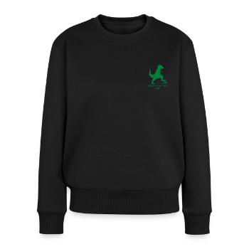 Dinosaur Workout | Keep Going - Women's Premium Organic Jumper - black - Front - Julia (174cm)