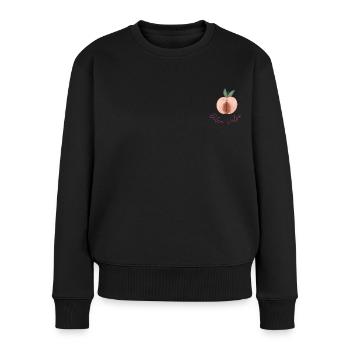 Le féminisme concerne tout le monde ! Vagin doux Dolce Vulvar - Pull Premium bio Femme - noir - Devant - Julia (174cm)