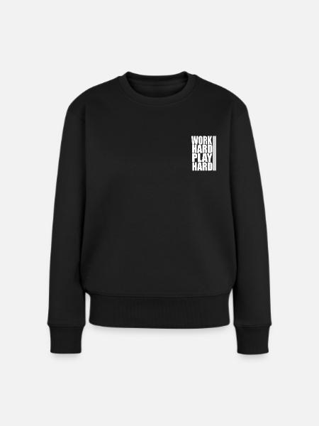 Work Hard Play Hard IGP Mondioring - Women's Premium Organic Jumper - black