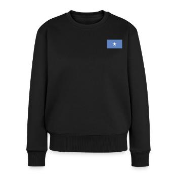 Somalia Flagge - Frauen Premium Bio Pullover - Schwarz - Vorne - Julia (174cm)
