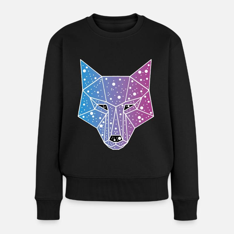 Loup galactique - Pull Premium bio Femme - noir