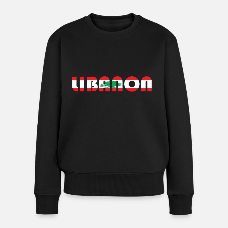 Libanon - Frauen Premium Bio Pullover - Schwarz