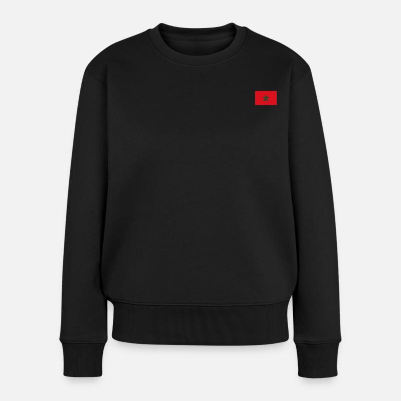 Drapeau du Maroc - Pull Premium bio Femme - noir