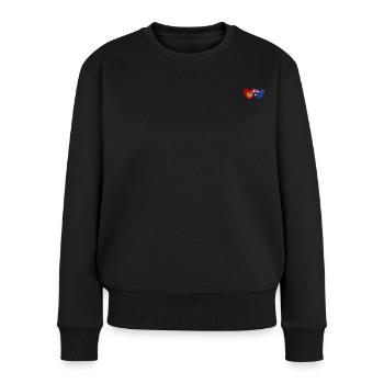 Montenegro Australien Flagge - Frauen Premium Bio Pullover - Schwarz - Vorne - Julia (174cm)