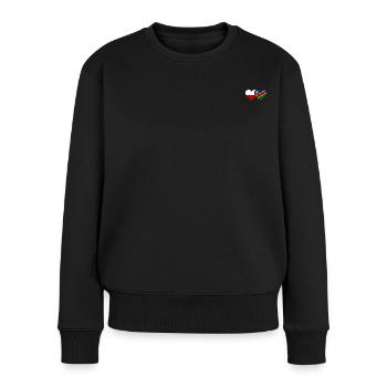 Poland Namibia Flag Heart - Women's Premium Organic Jumper - black - Front - Julia (174cm)