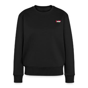 United Arab Emirates Hungary Heart - Women's Premium Organic Jumper - black - Front - Julia (174cm)