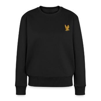 Golden Seagull - Frauen Premium Bio Pullover - Schwarz - Vorne - Julia (174cm)
