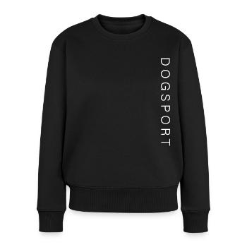 DOGSPORT Hundesport Motiv - Frauen Premium Bio Pullover - Schwarz - Vorne - Julia (174cm)