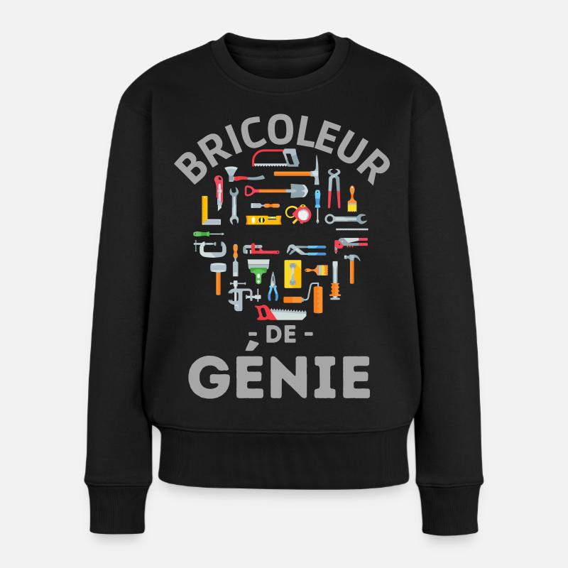 Bricoleur de génie - Pull Premium bio Femme - noir