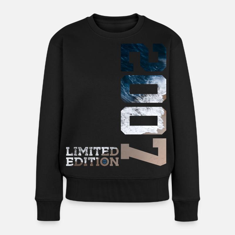 19. GEBURTSTAG LIMITED EDITION 2007 - Frauen Premium Bio Pullover - Schwarz