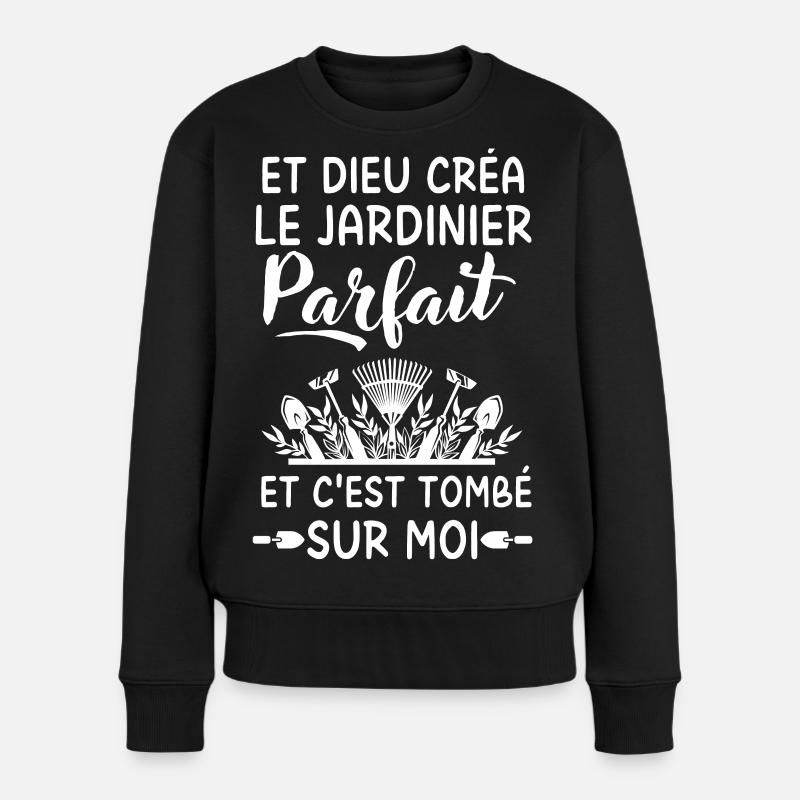Humour jardinage jardin jardiner - Pull Premium bio Femme - noir