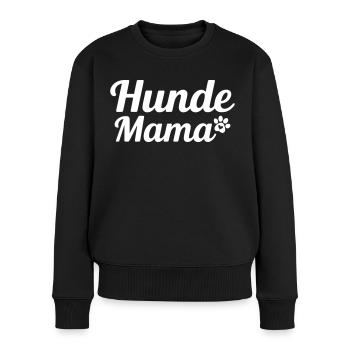 Hunde Mama - Frauen Premium Bio Pullover - Schwarz - Vorne - Julia (174cm)