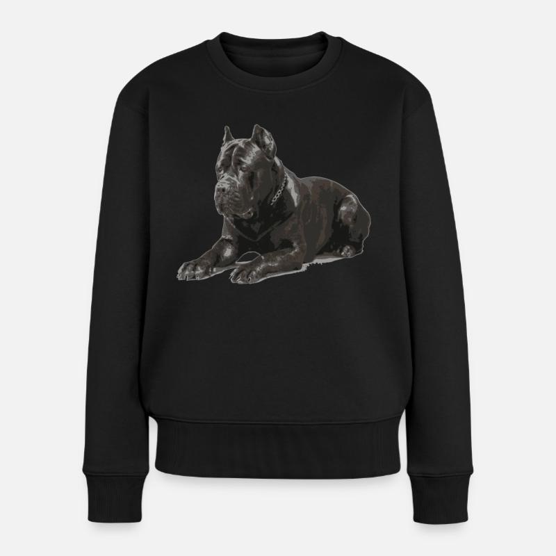 Cane Corso italien molosser - Pull Premium bio Femme - noir