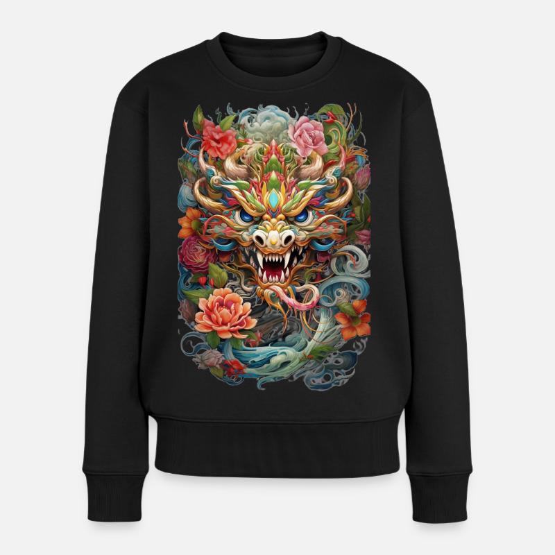 Dragon - Pull Premium bio Femme - noir