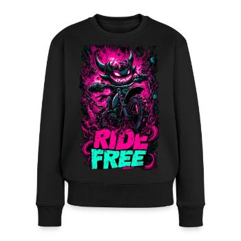 Chevauchée démoniaque - Pull Premium bio Femme - noir - Devant - Julia (174cm)