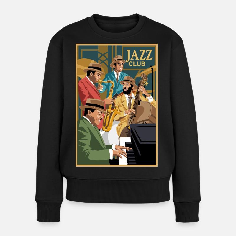 club de jazz - Pull Premium bio Femme - noir