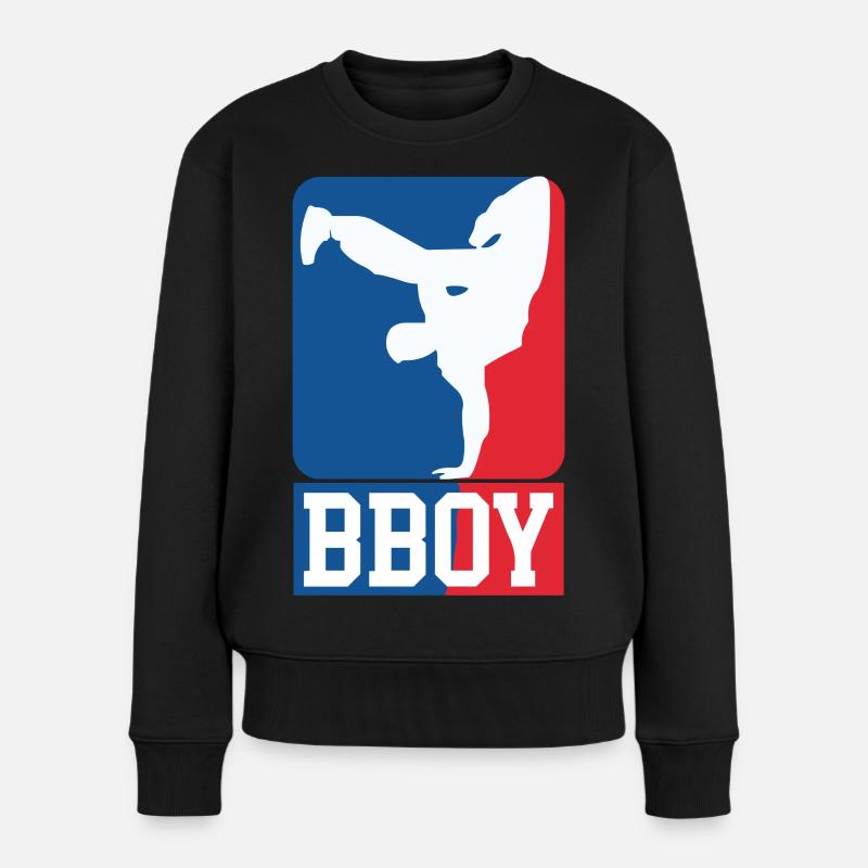 Breakdance B-Boy Streetdance Design Hip Hop Dance - Frauen Premium Bio Pullover - Schwarz