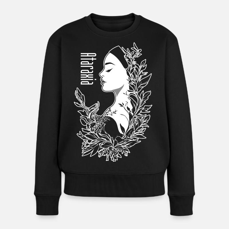 Ataraxie Blanc - Pull Premium bio Femme - noir