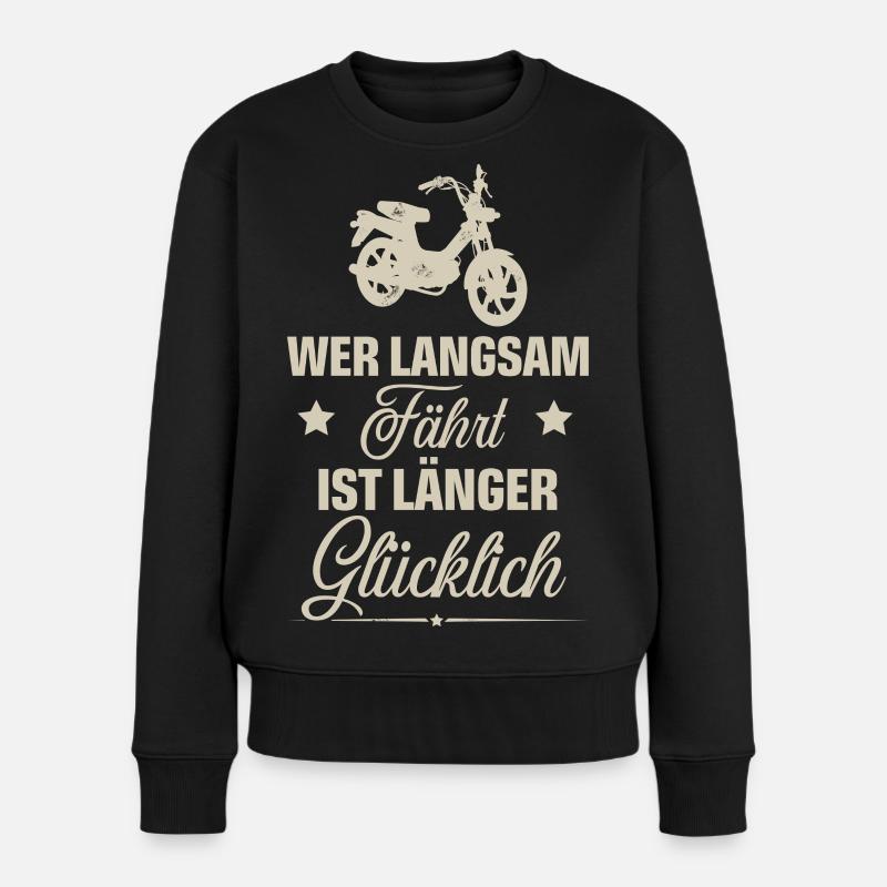 Mofa - Frauen Premium Bio Pullover - Schwarz